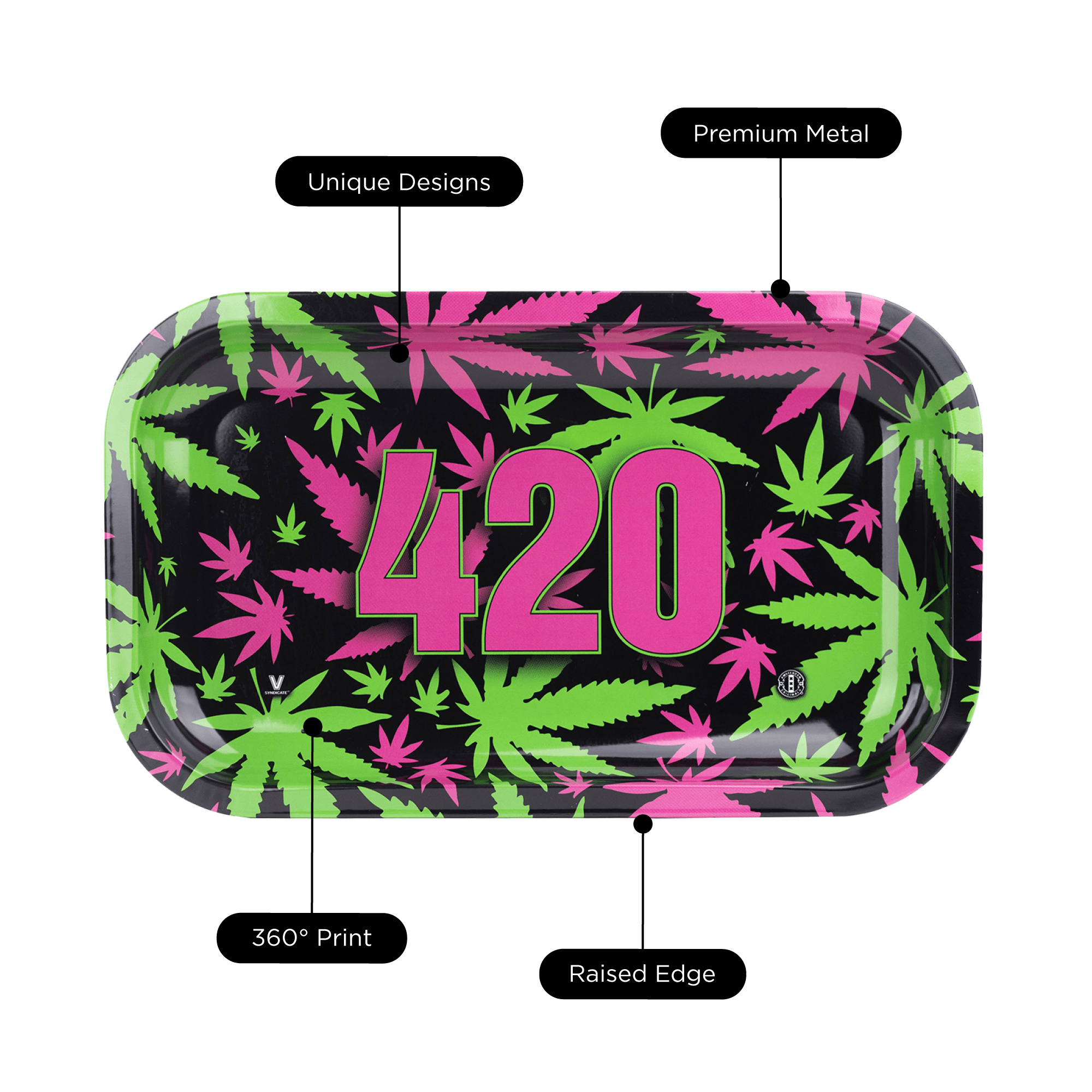 v-syndicate-metal-rollin-tray-420-retro-drehtablett-small-360-print image 7