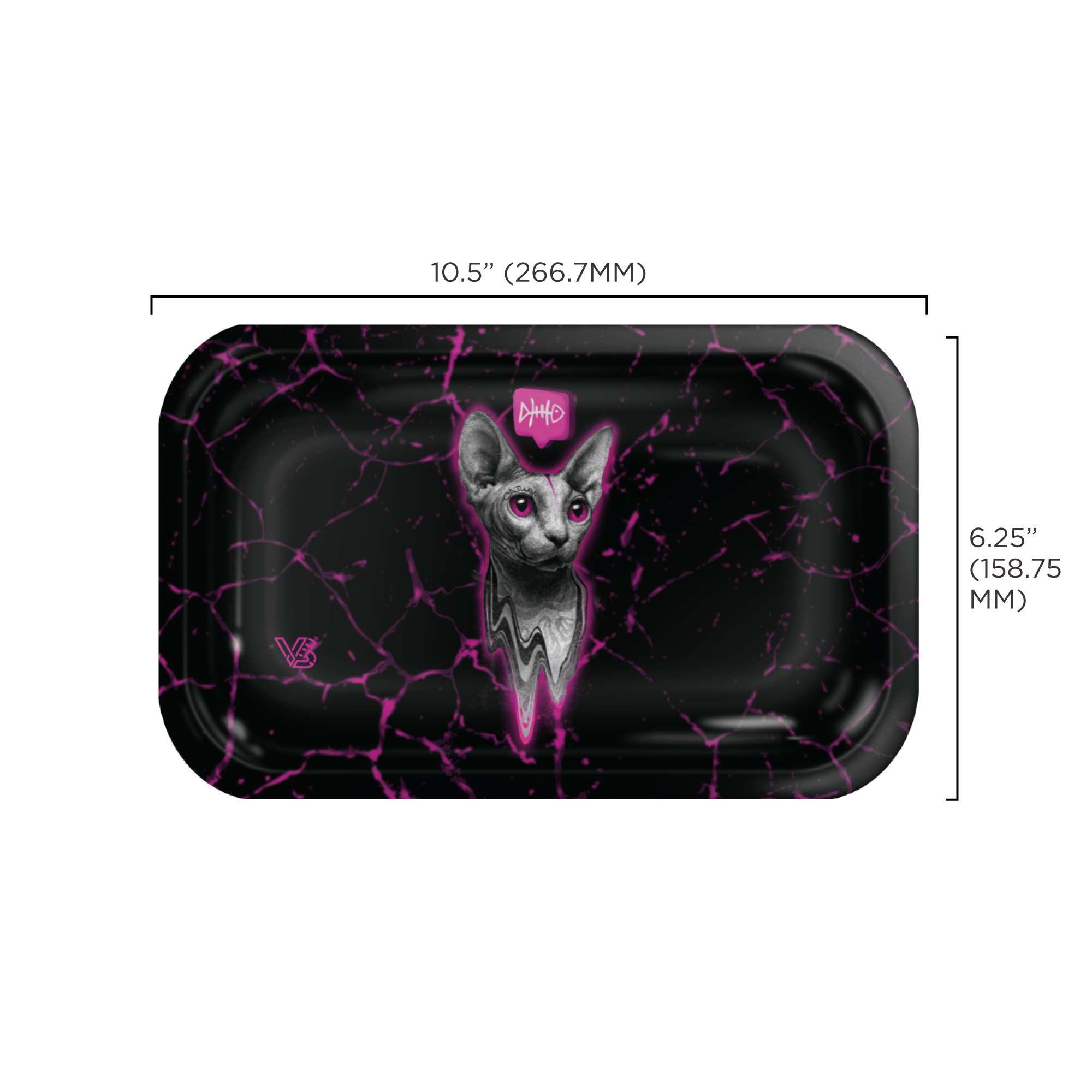 v-syndicate-metal-rollin-tray-the-stray-drehtablett-small image 6