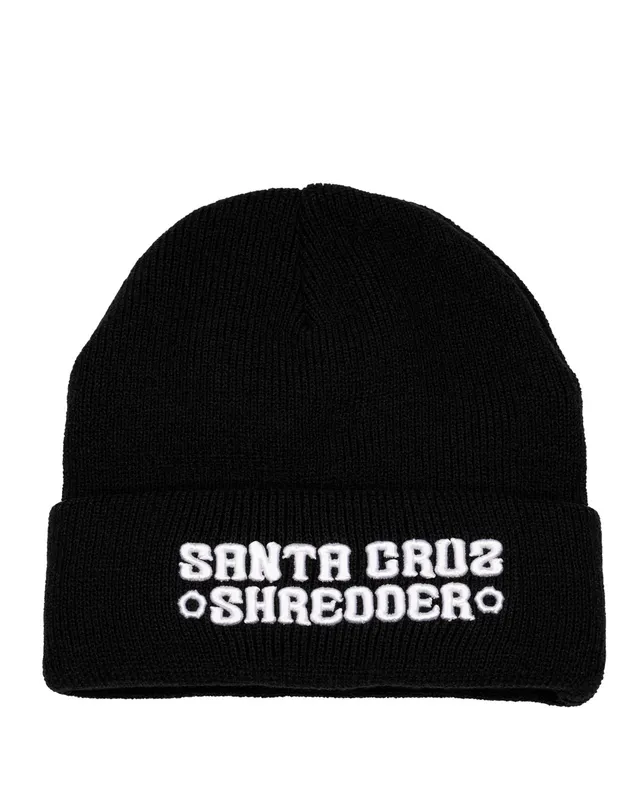 santa-cruz-shredder-strip-beanie-m-tze-schwarz-stick image 1