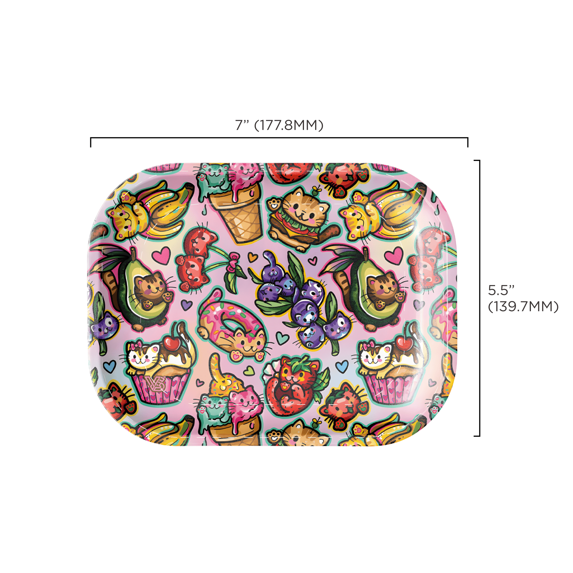 v-syndicate-kibbles-kits-metal-rollin-tray-drehtablett-small image 2
