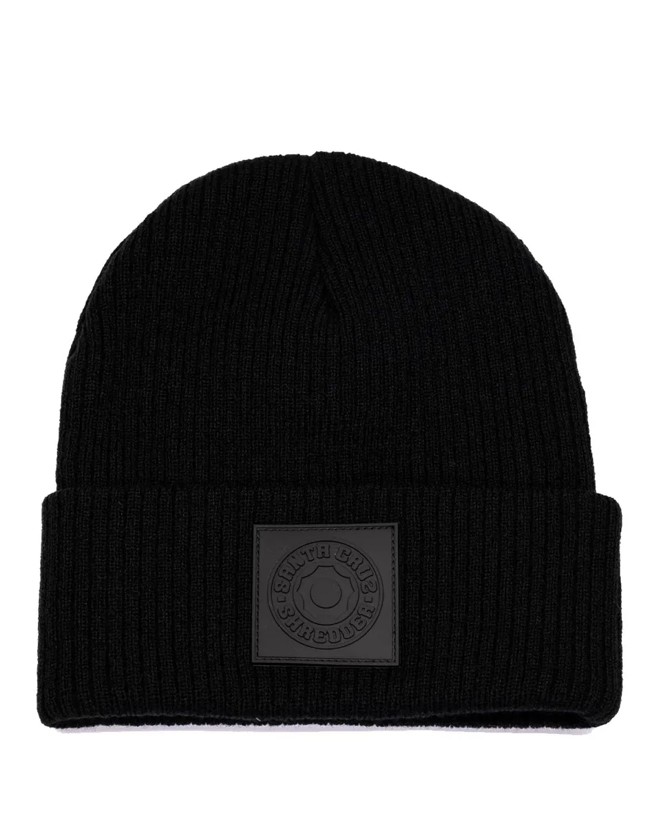 santa-cruz-shredder-signature-cog-patch-beanie-m-tze-schwarz image 1