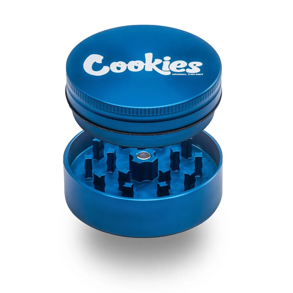santa-cruz-shredder-signature-cookies-grinder-blau-2-teilig-aluminium image 1