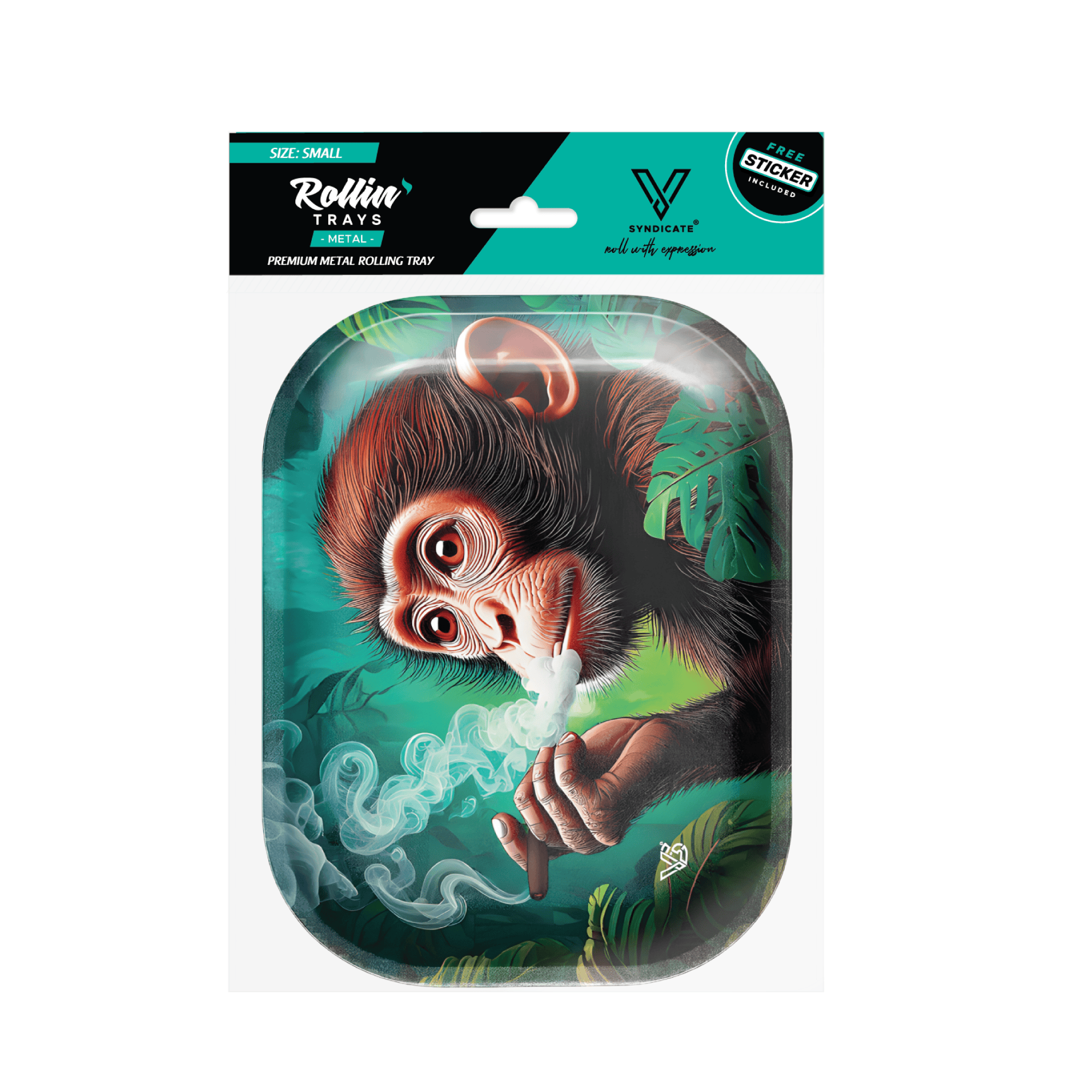 v-syndicate-metal-rollin-tray-monkey-business-drehtablett-small image 4