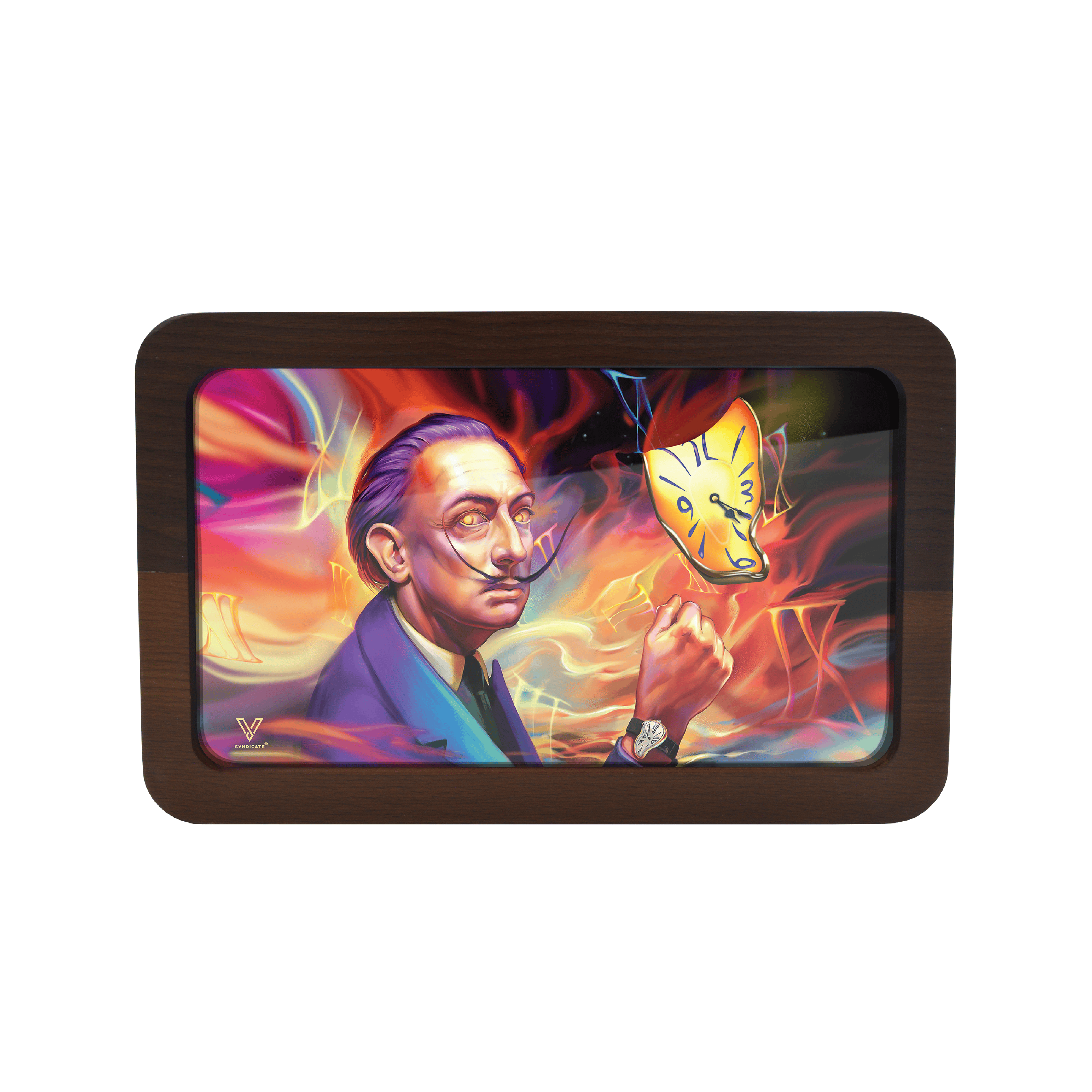 v-syndicate-3d-hd-wood-tray-dalirious-drehtablett-klein-holz-3d image 5