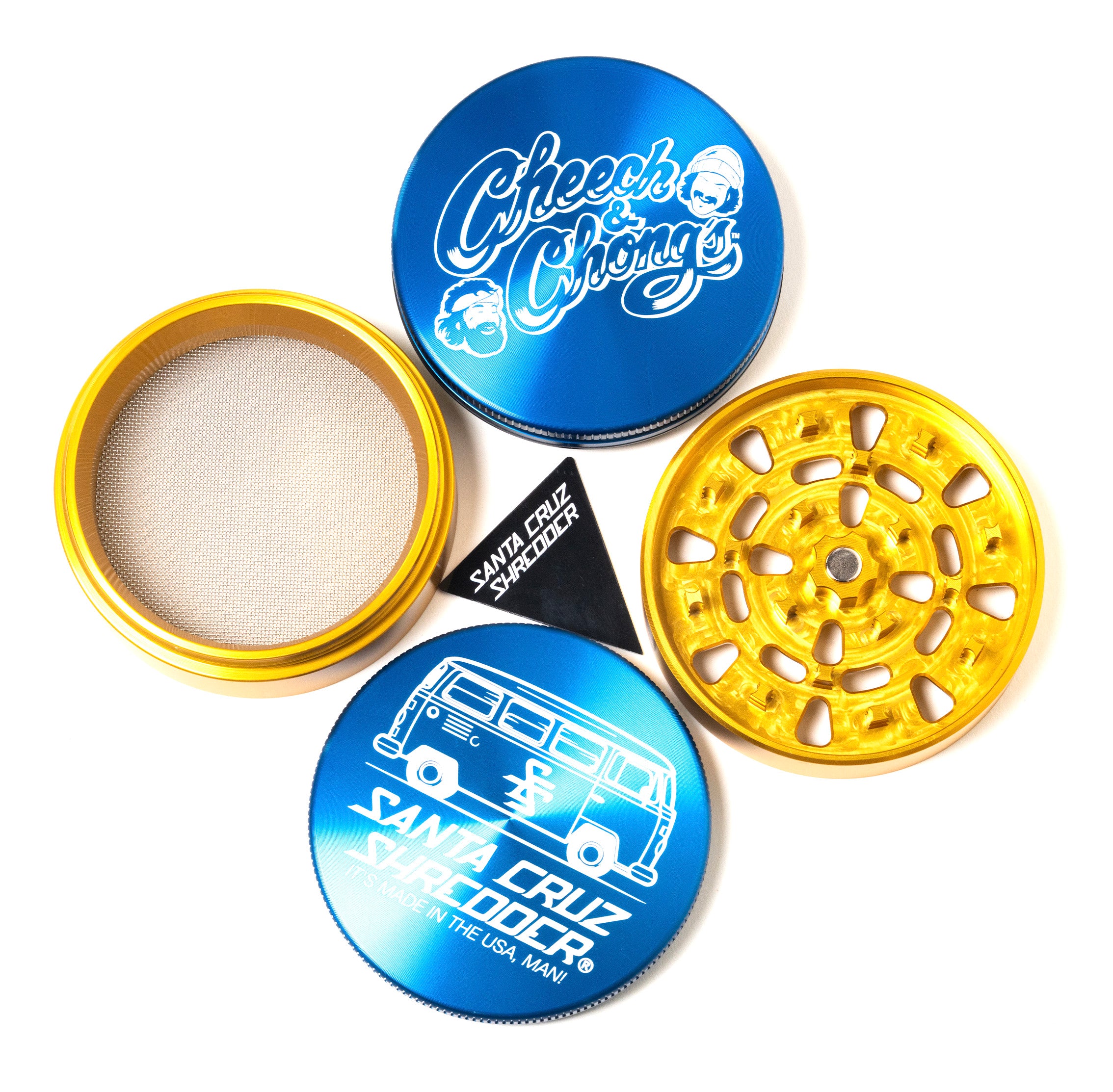 santa-cruz-shredder-cheech-chong-grinder-4-tlg-blau-53mm image 5