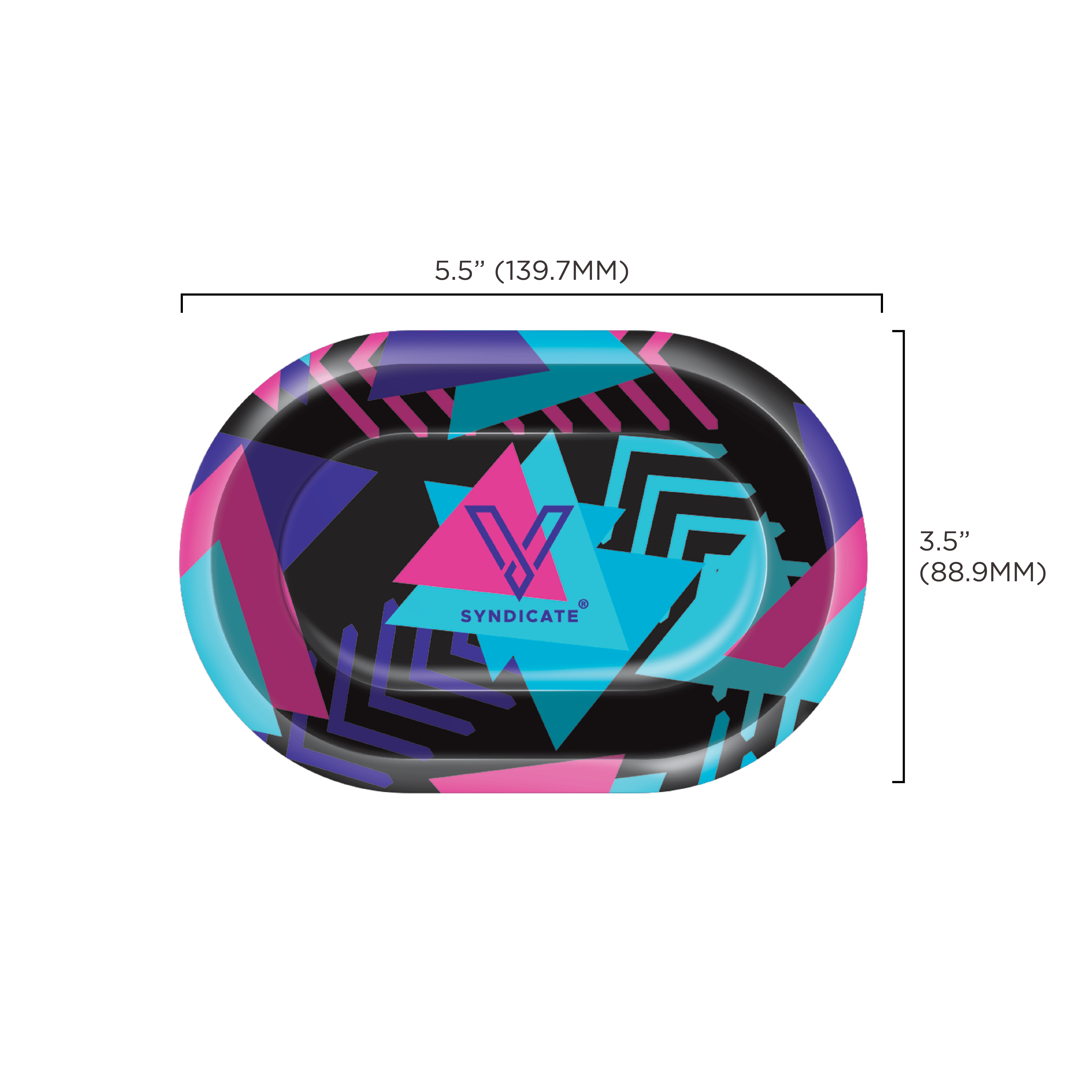 v-syndicate-roll-n-go-retro-3d-drehtablett-medium-mit-magnetdeckel image 2