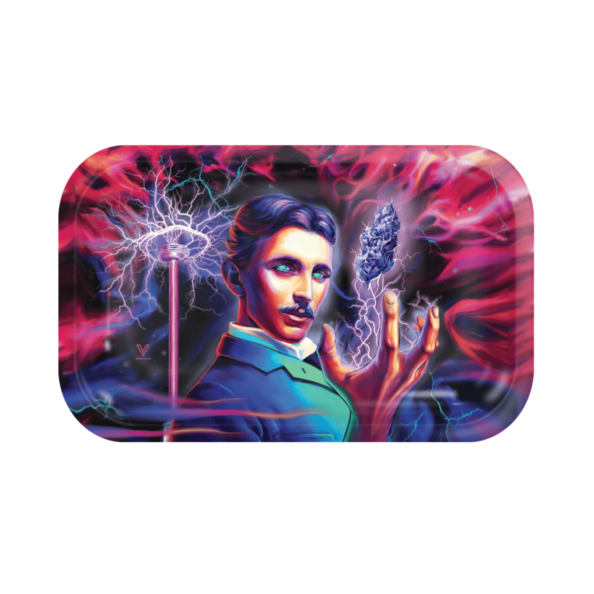 v-syndicate-metal-rollin-tray-high-voltage-drehtablett-small image 4