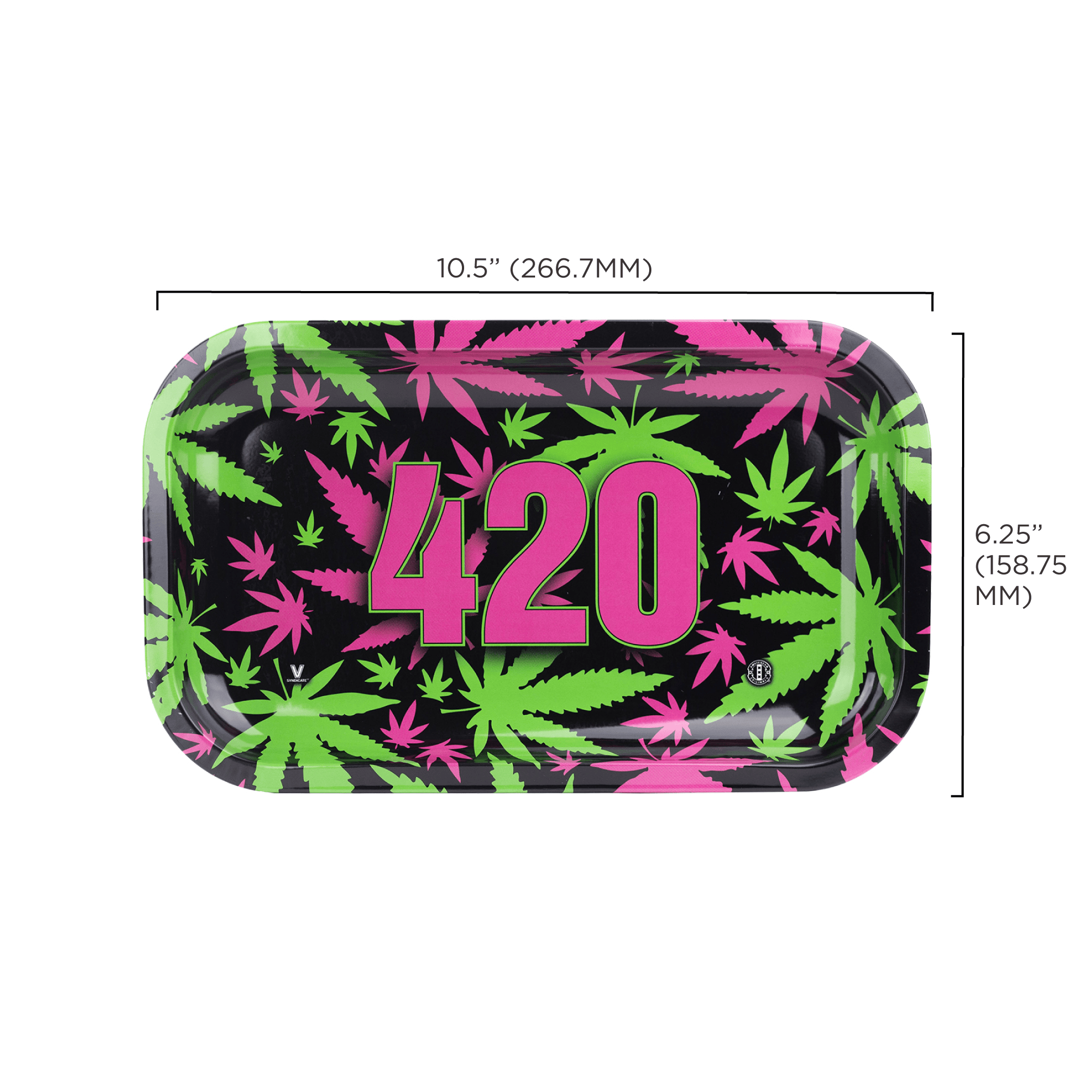 v-syndicate-metal-rollin-tray-420-retro-drehtablett-small-360-print image 6