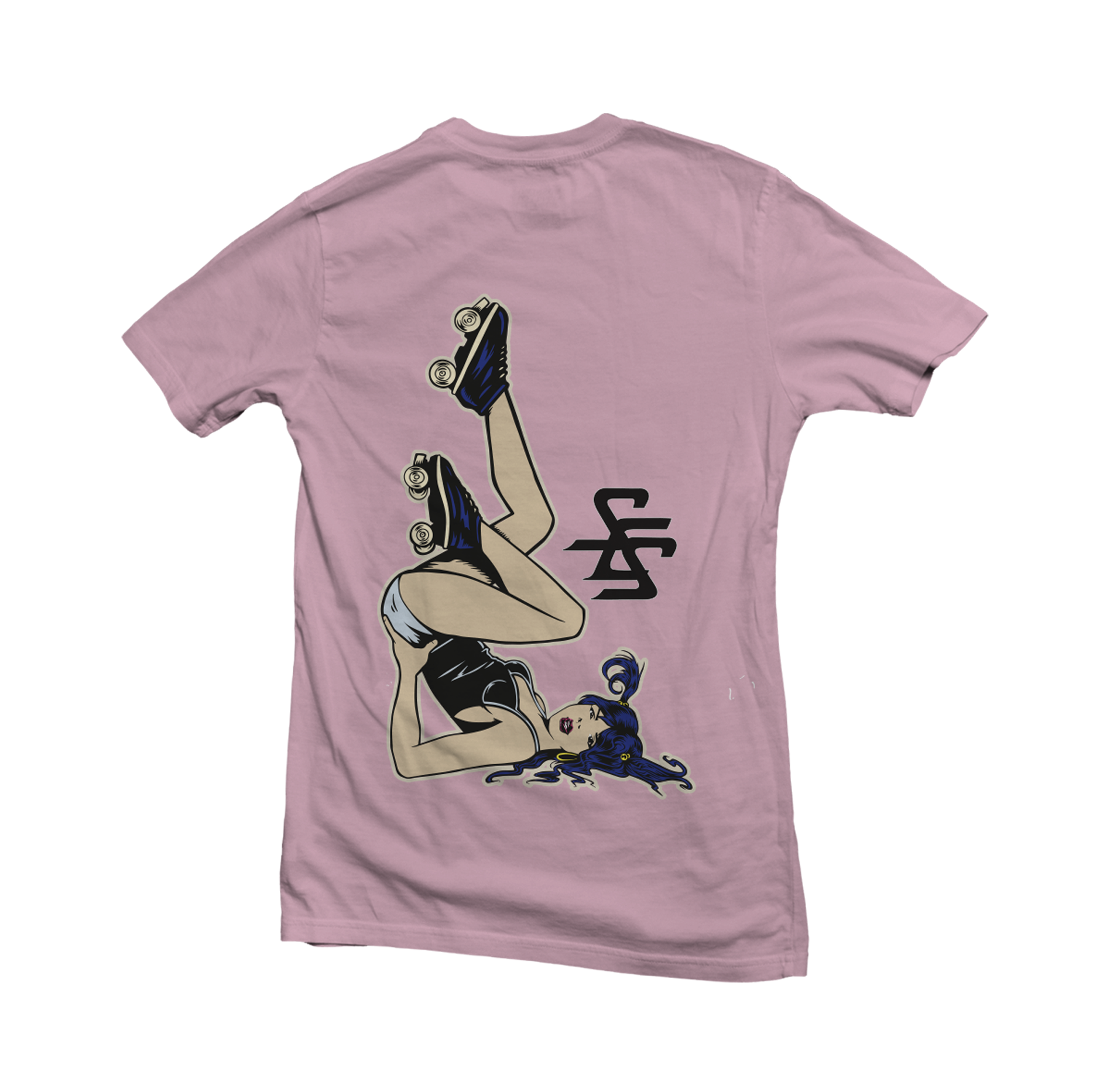 santa-cruz-shredder-roller-girl-t-shirt-damen-rosa-leicht image 2