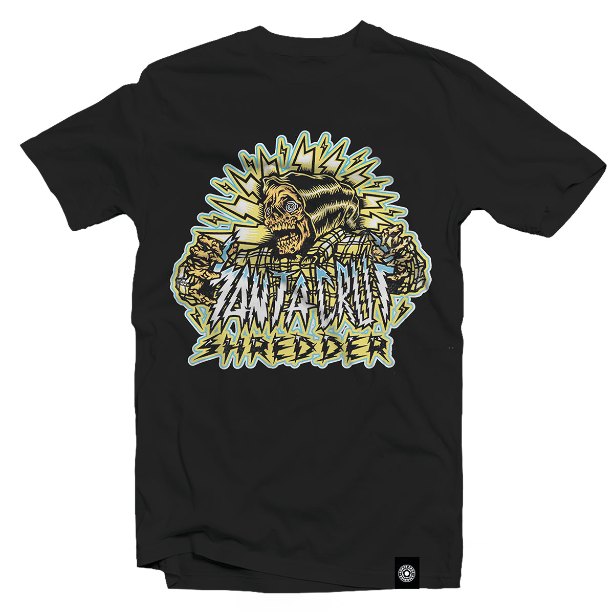 santa-cruz-shredder-shocker-skull-t-shirt-schwarz-gr-m-baumwolle image 1