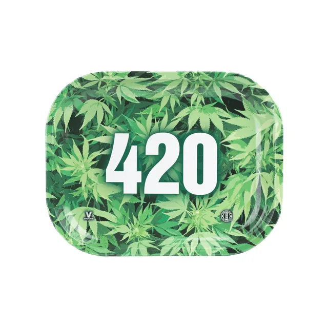 v-syndicate-metal-rollin-tray-420-green-drehtablett-small-metall image 1