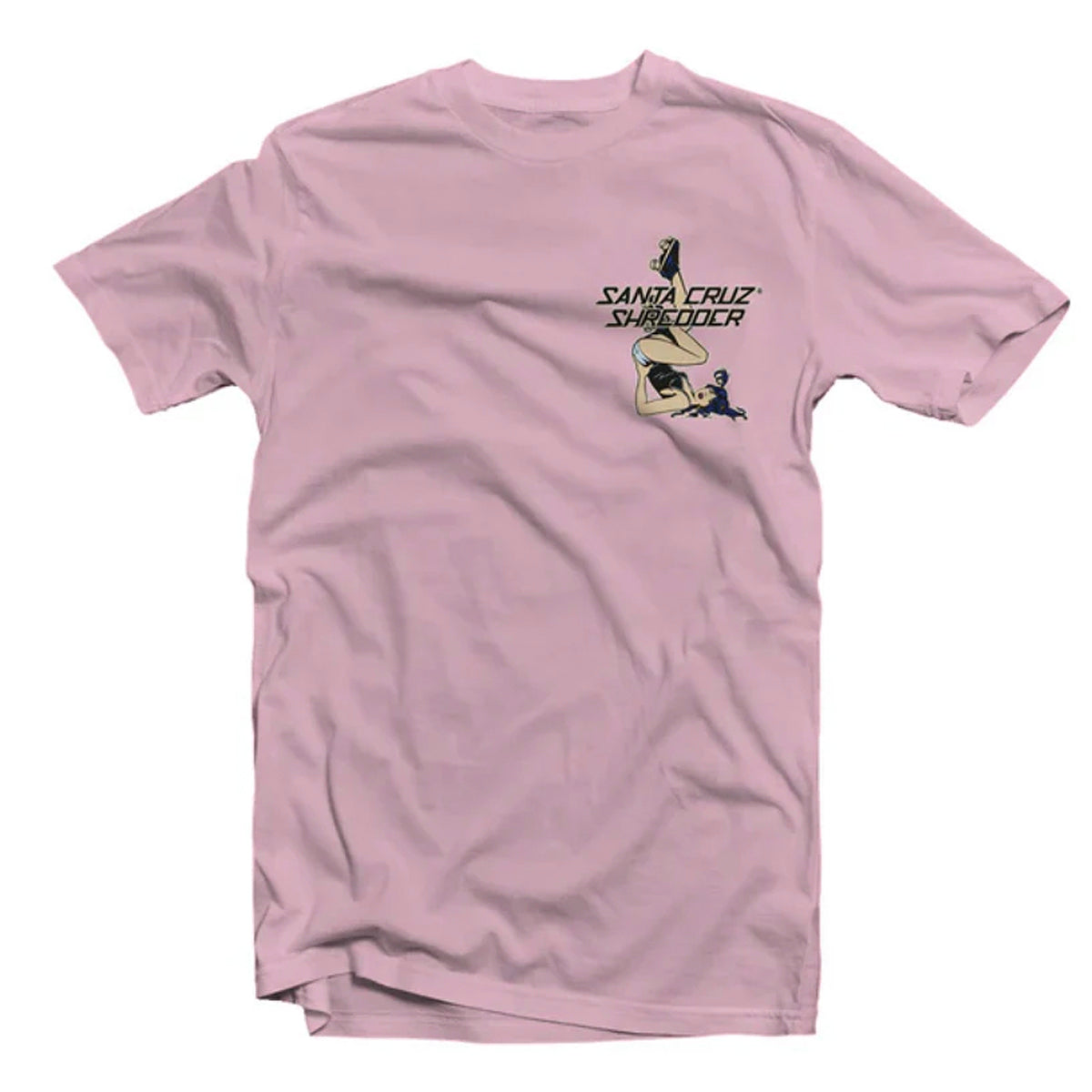 santa-cruz-shredder-roller-girl-t-shirt-damen-rosa-leicht image 1