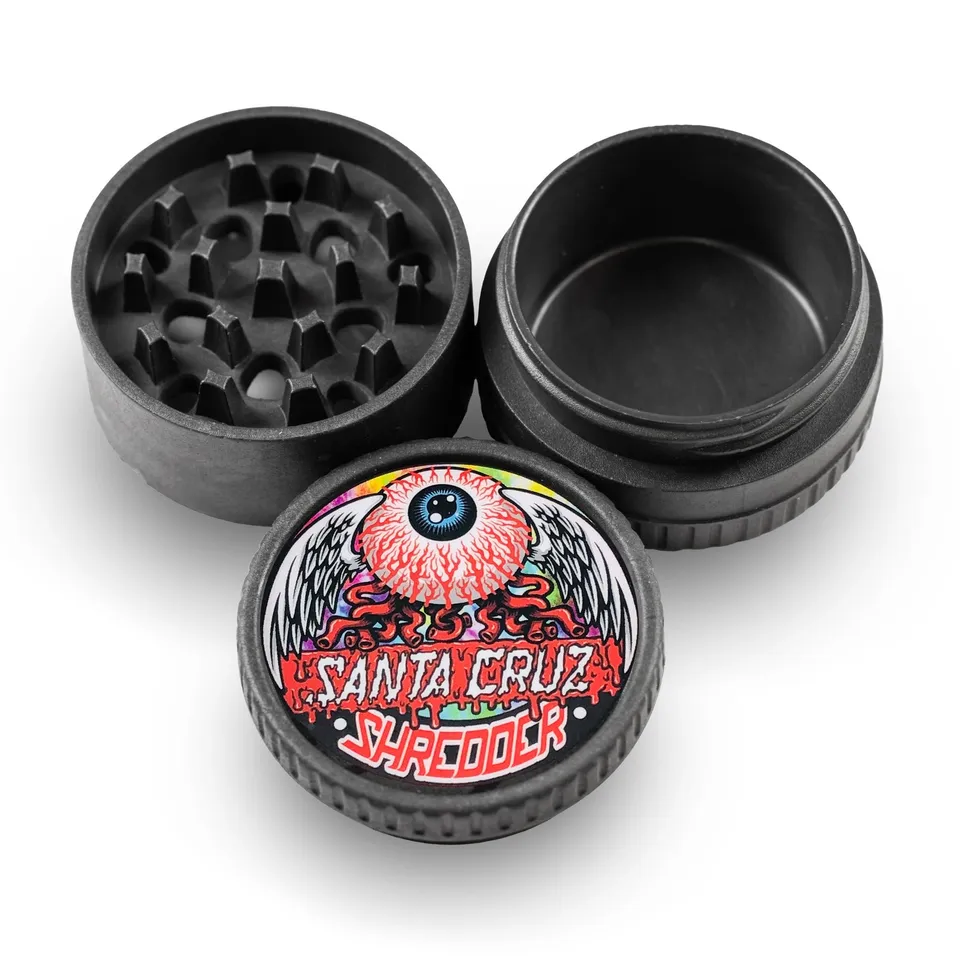 santa-cruz-shredder-hemp-flying-eyeball-grinder-schwarz-3-teilig image 1