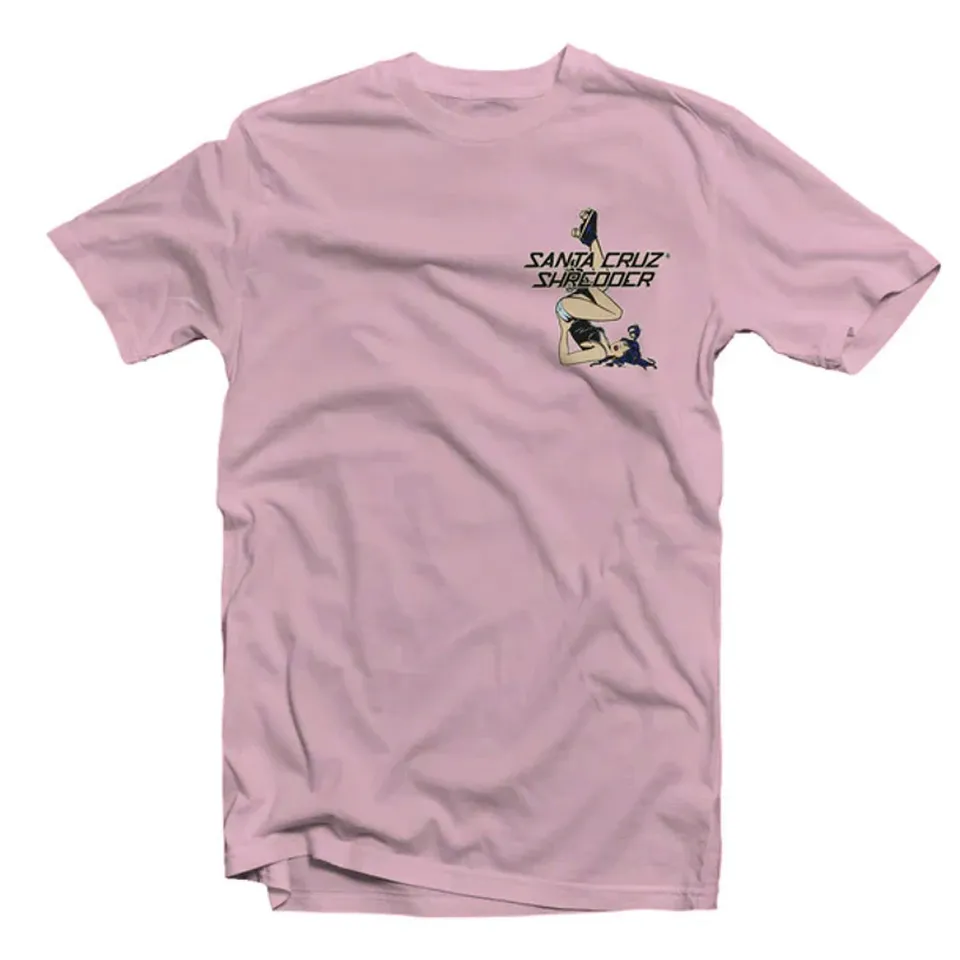 santa-cruz-shredder-roller-girl-t-shirt-damen-rosa-leicht image 1
