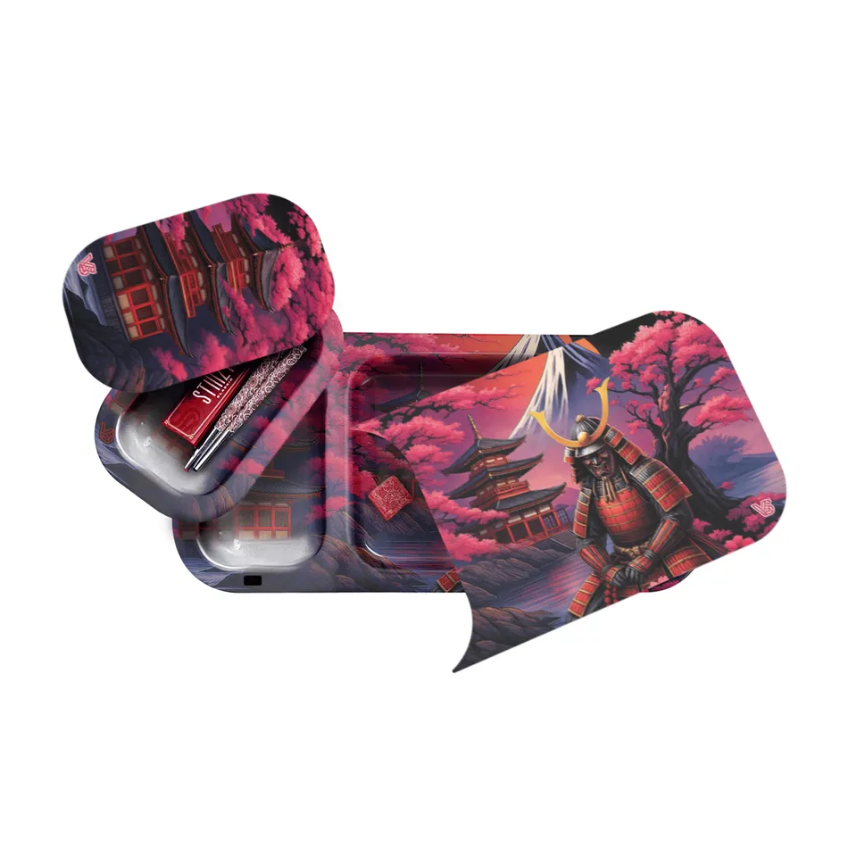 v-syndicate-duotray-shogun-rolling-tray-metall-2-in-1 image 1