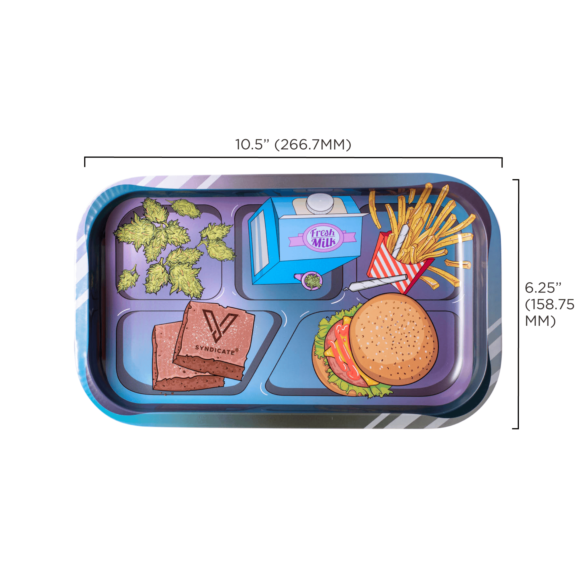v-syndicate-metal-rollin-tray-munch-time-drehtablett-medium image 6