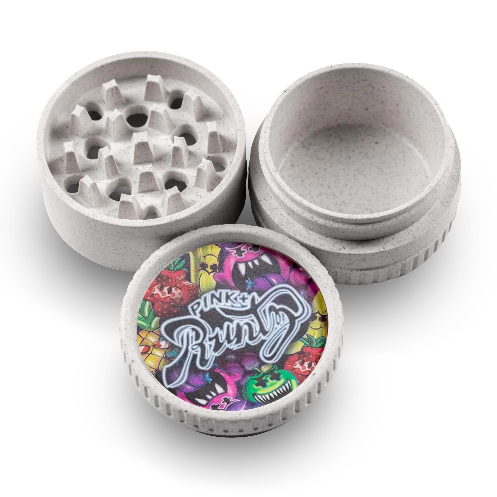 santa-cruz-shredder-hemp-pink-runtz-grinder-3-teilig-schwarz image 1