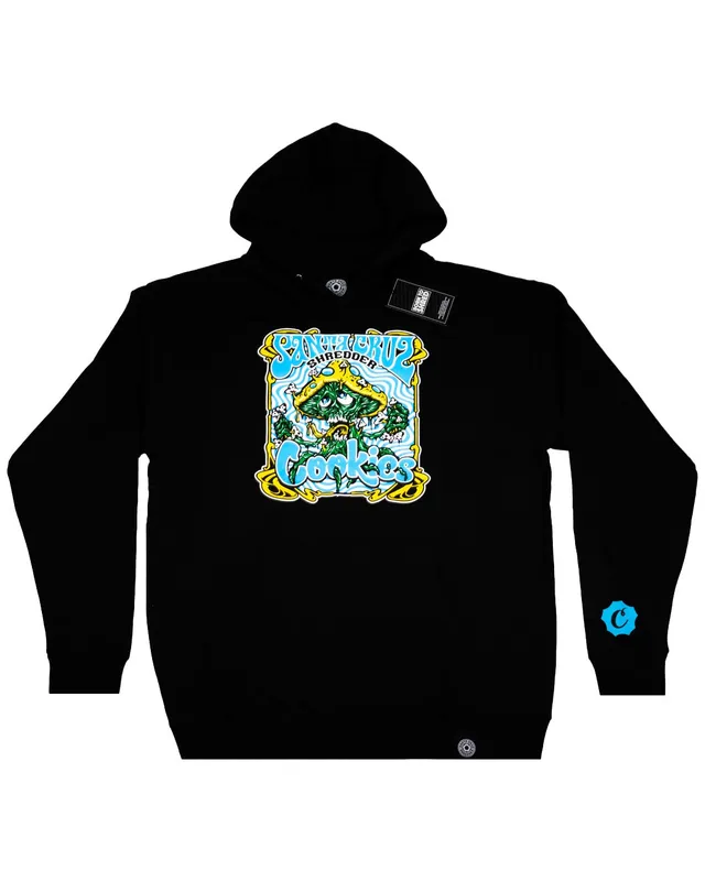 santa-cruz-shredder-x-cookies-hoodie-kapuzenpullover-schwarz image 1
