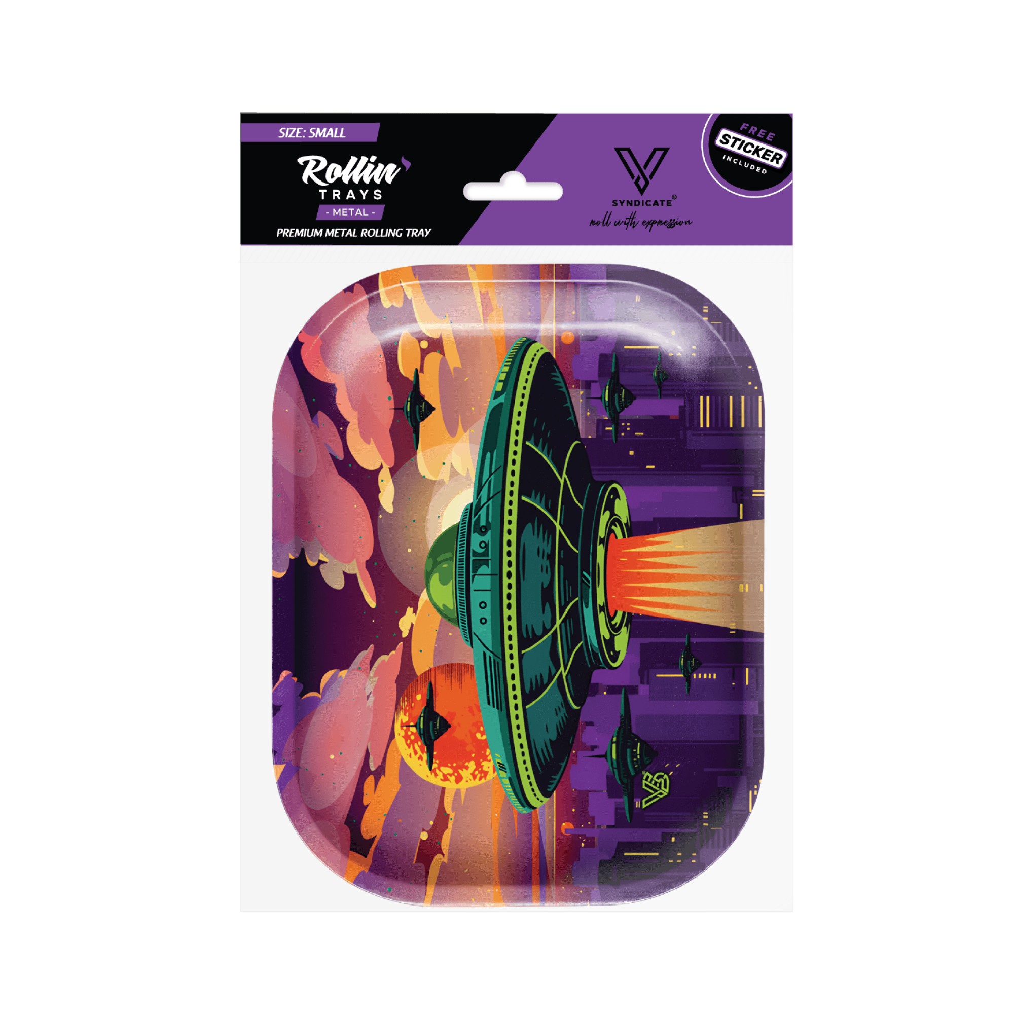 v-syndicate-metal-rollin-tray-alien-invasion-drehtablett-small image 4