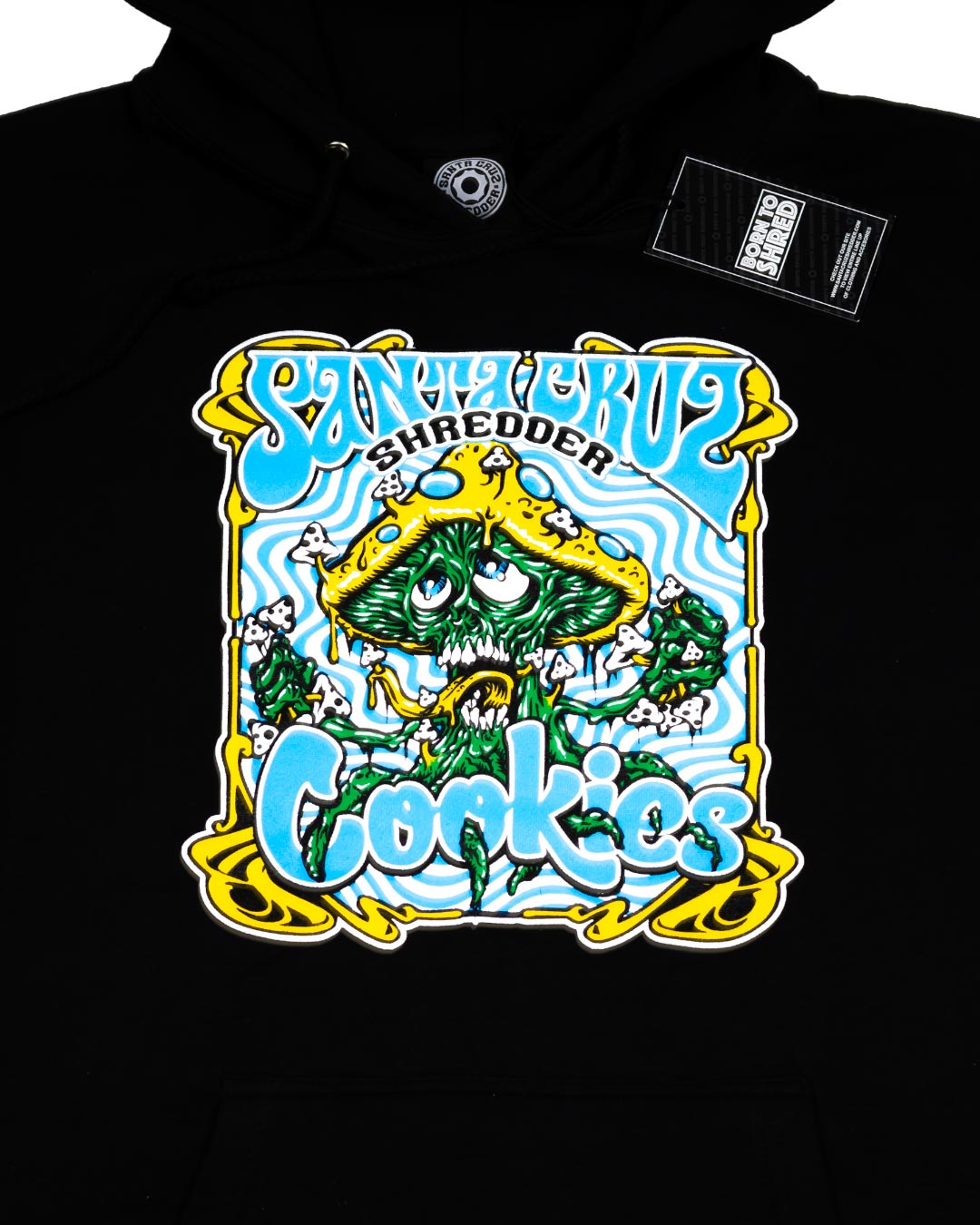 santa-cruz-shredder-x-cookies-hoodie-kapuzenpullover-schwarz image 2