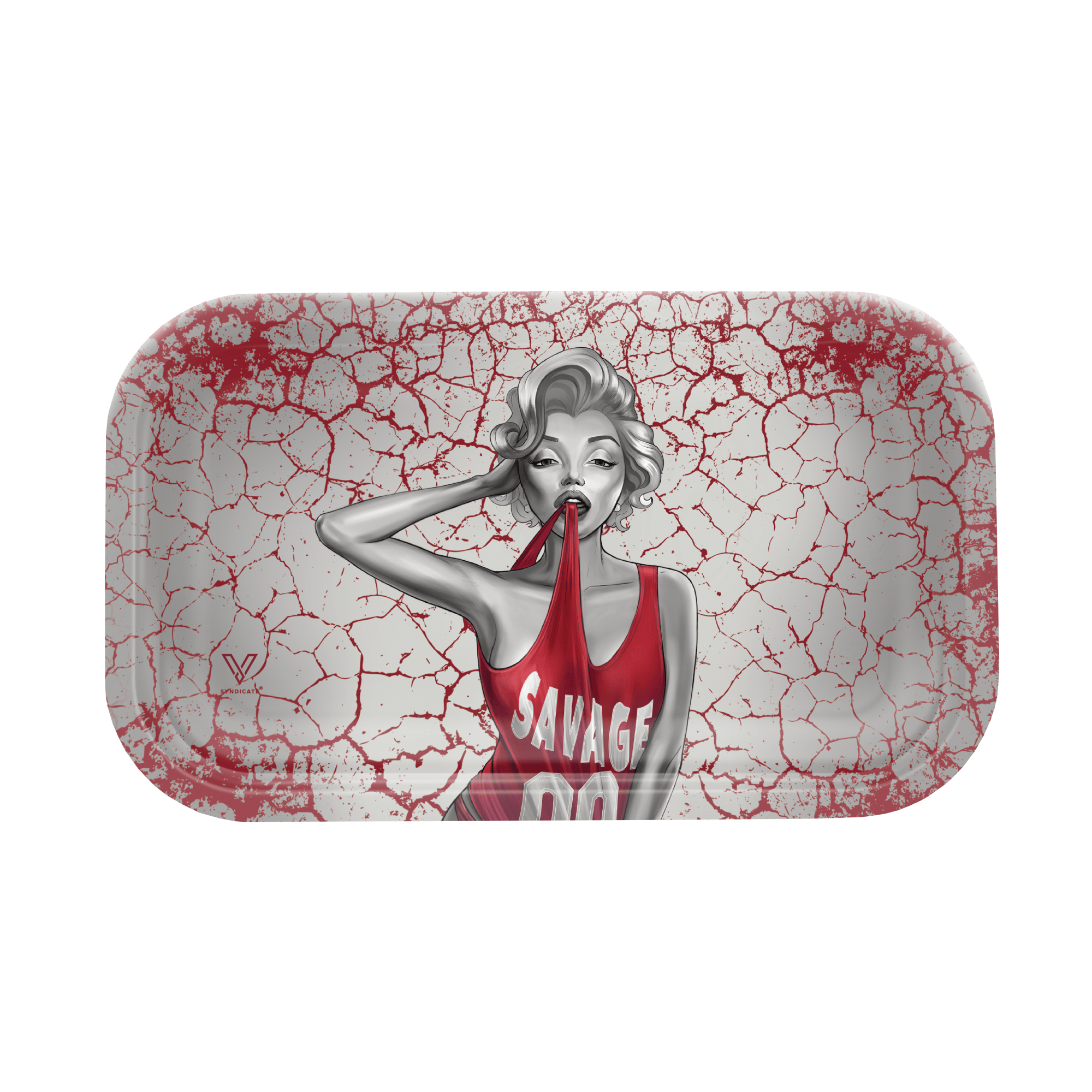 v-syndicate-metal-rollin-tray-dank-diva-drehtablett-medium-metall image 4