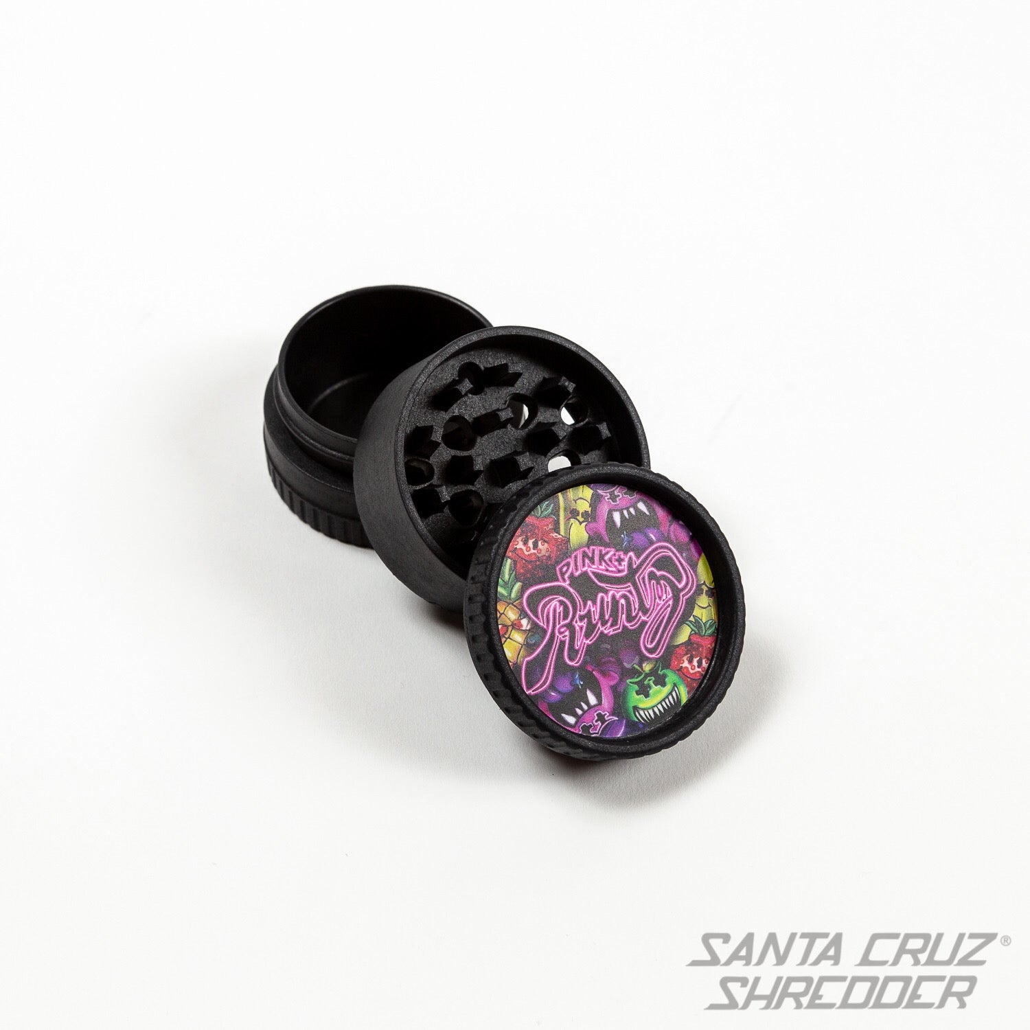 santa-cruz-shredder-hemp-pink-runtz-grinder-3-teilig-schwarz image 2
