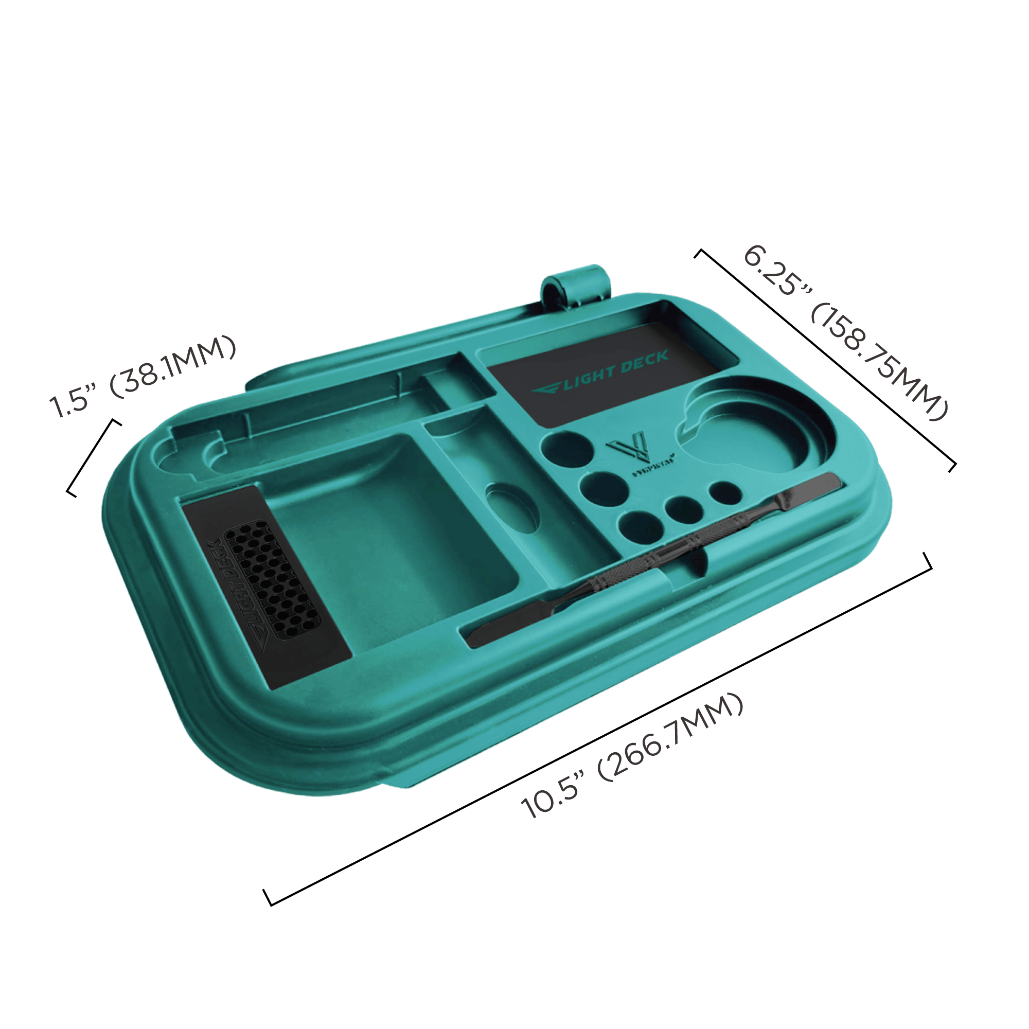v-syndicate-flight-deck-stacked-tray-all-in-one-metall-mit-deckel image 4