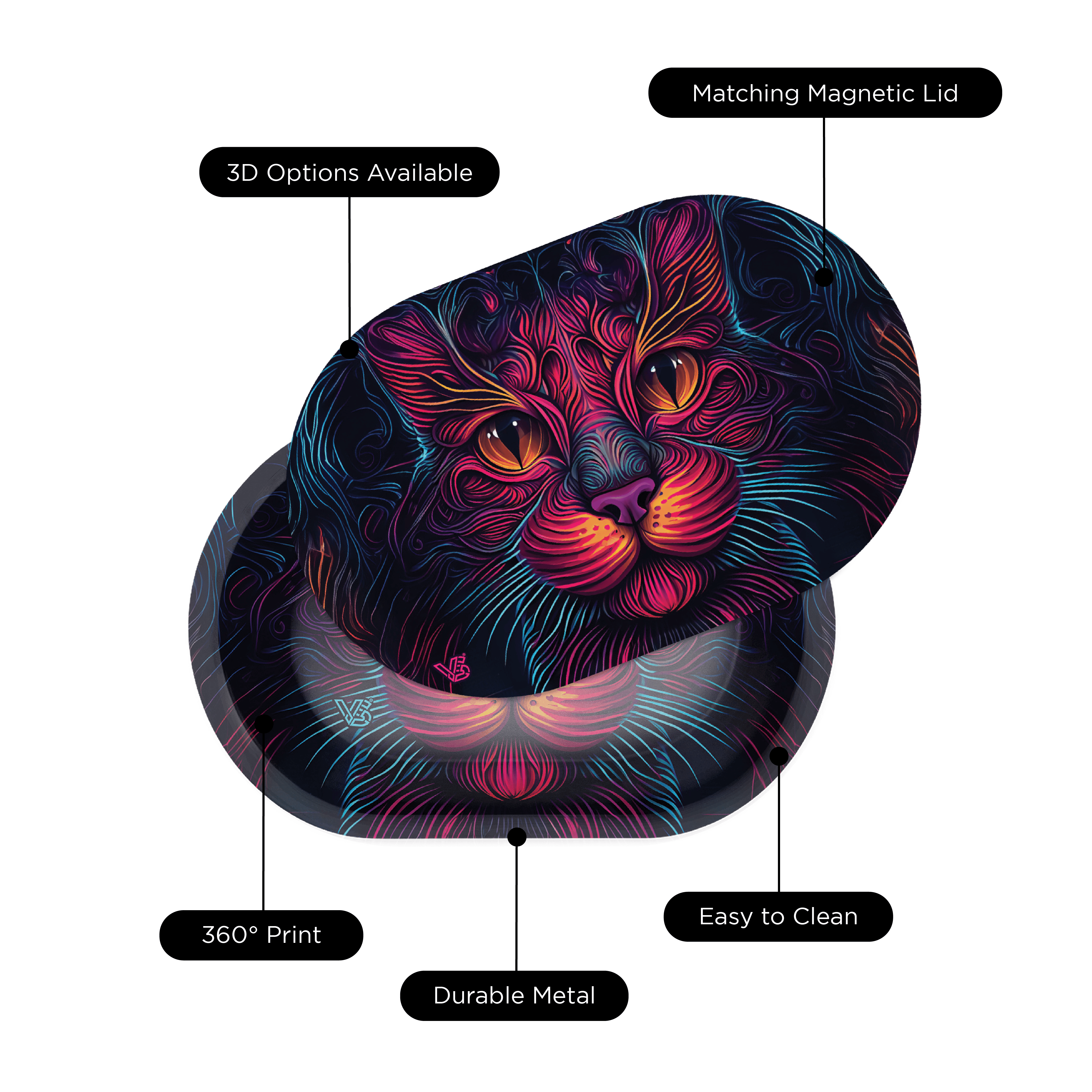 v-syndicate-roll-n-go-cat-prism-3d-drehtablett-small-mit-deckel image 3