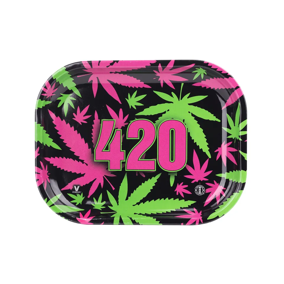 v-syndicate-metal-rollin-tray-420-retro-drehtablett-small-360-print image 1