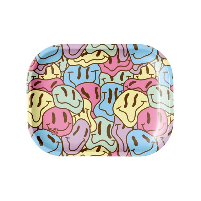 v-syndicate-metal-rollin-tray-smiley-drehtablett-small-metall image 1