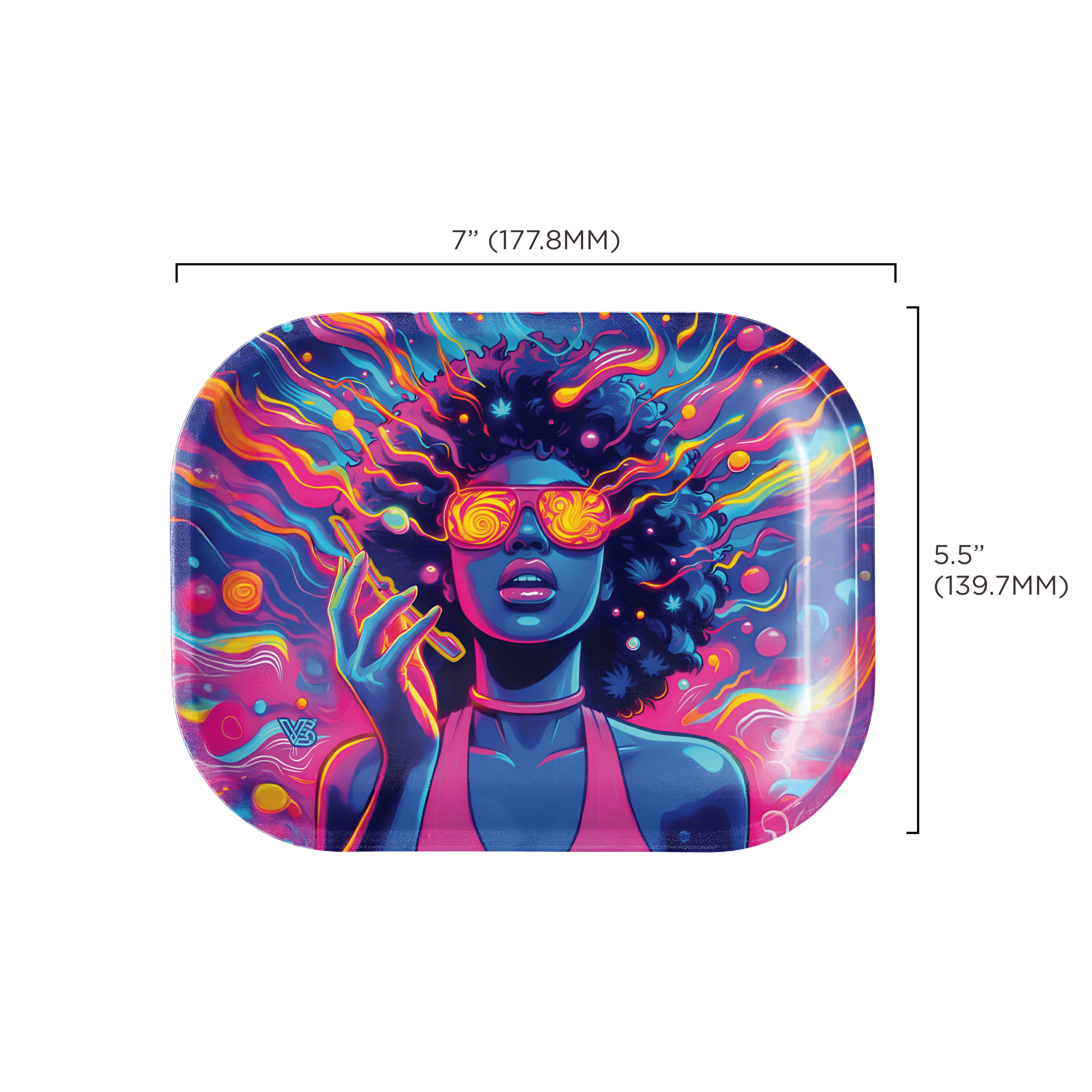 v-syndicate-metal-rollin-tray-90s-blast-drehtablett-small image 2