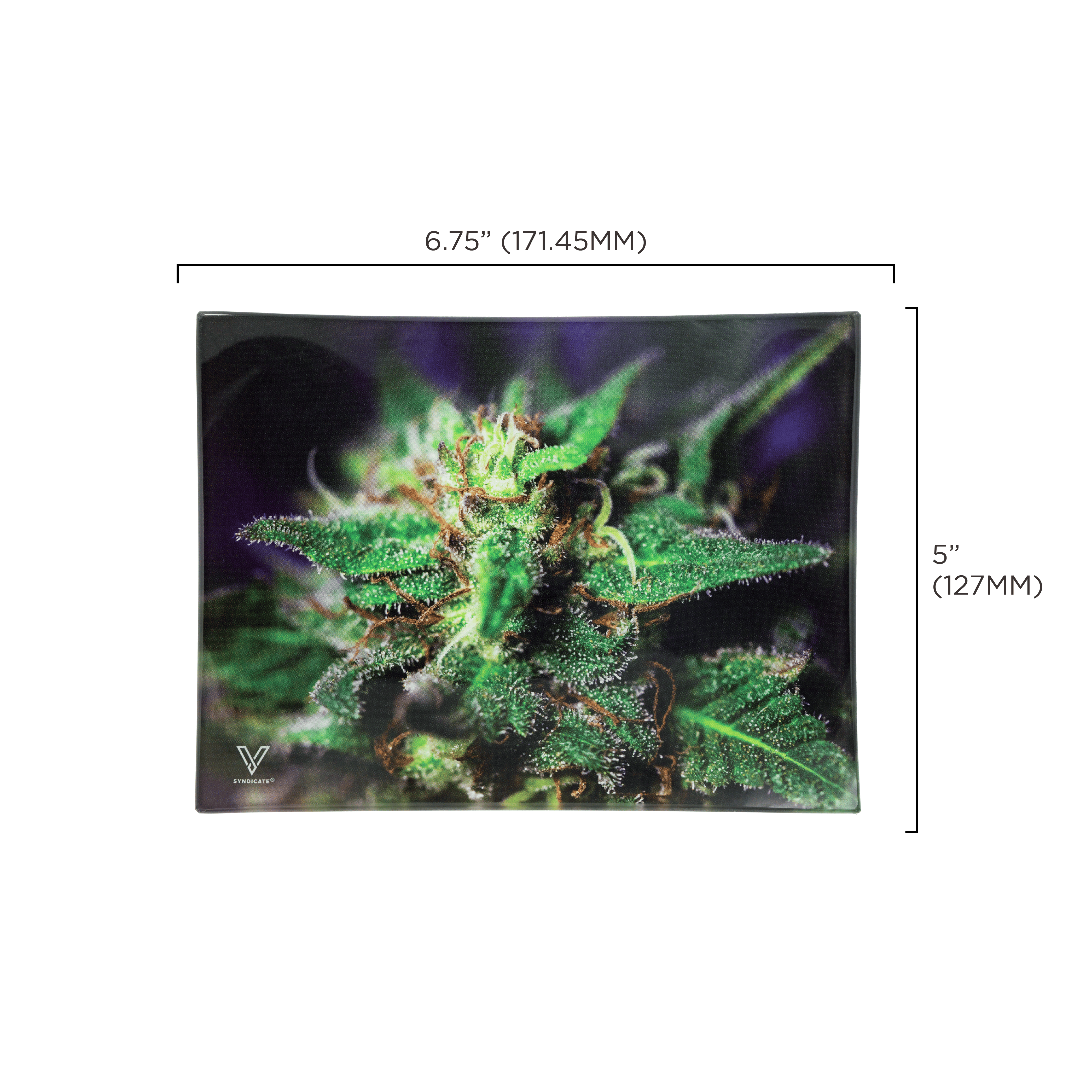 v-syndicate-glass-rollin-tray-blue-dream-drehtablett-glas image 3