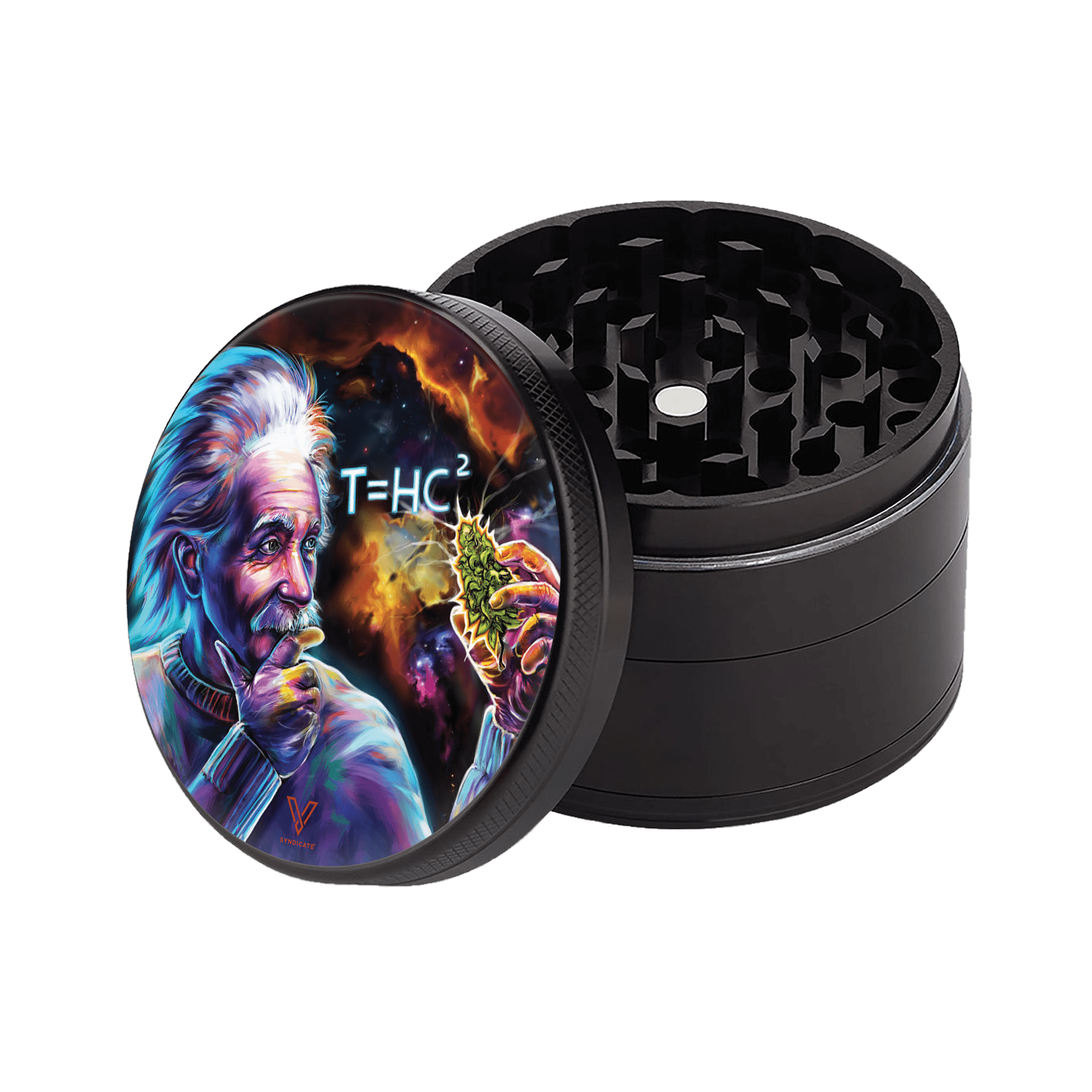 v-syndicate-t-hc2-einstein-black-hole-grinder-55mm-non-stick-4-teilig image 1