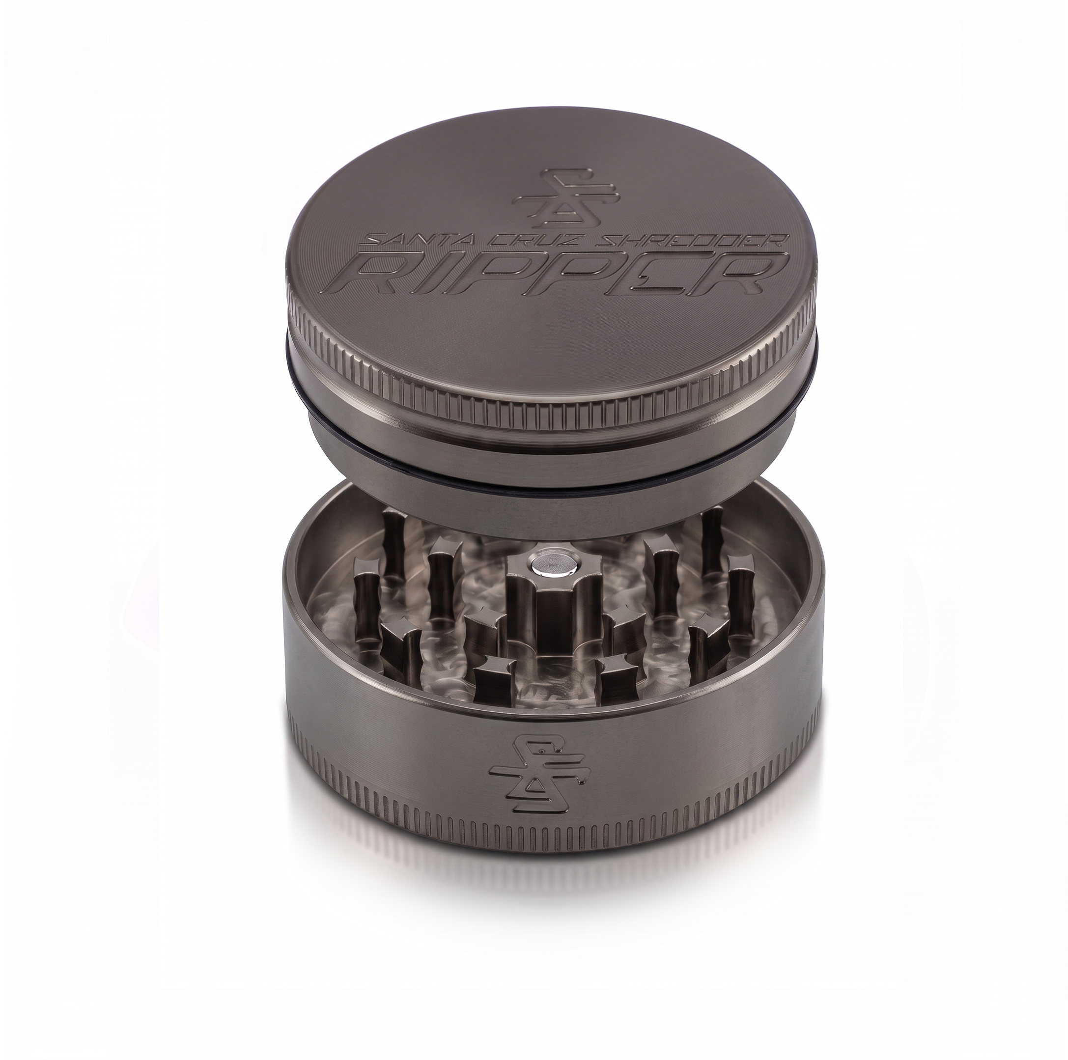 santa-cruz-shredder-ripper-grinder-2-teilig-medium-matt-gold-alu image 1