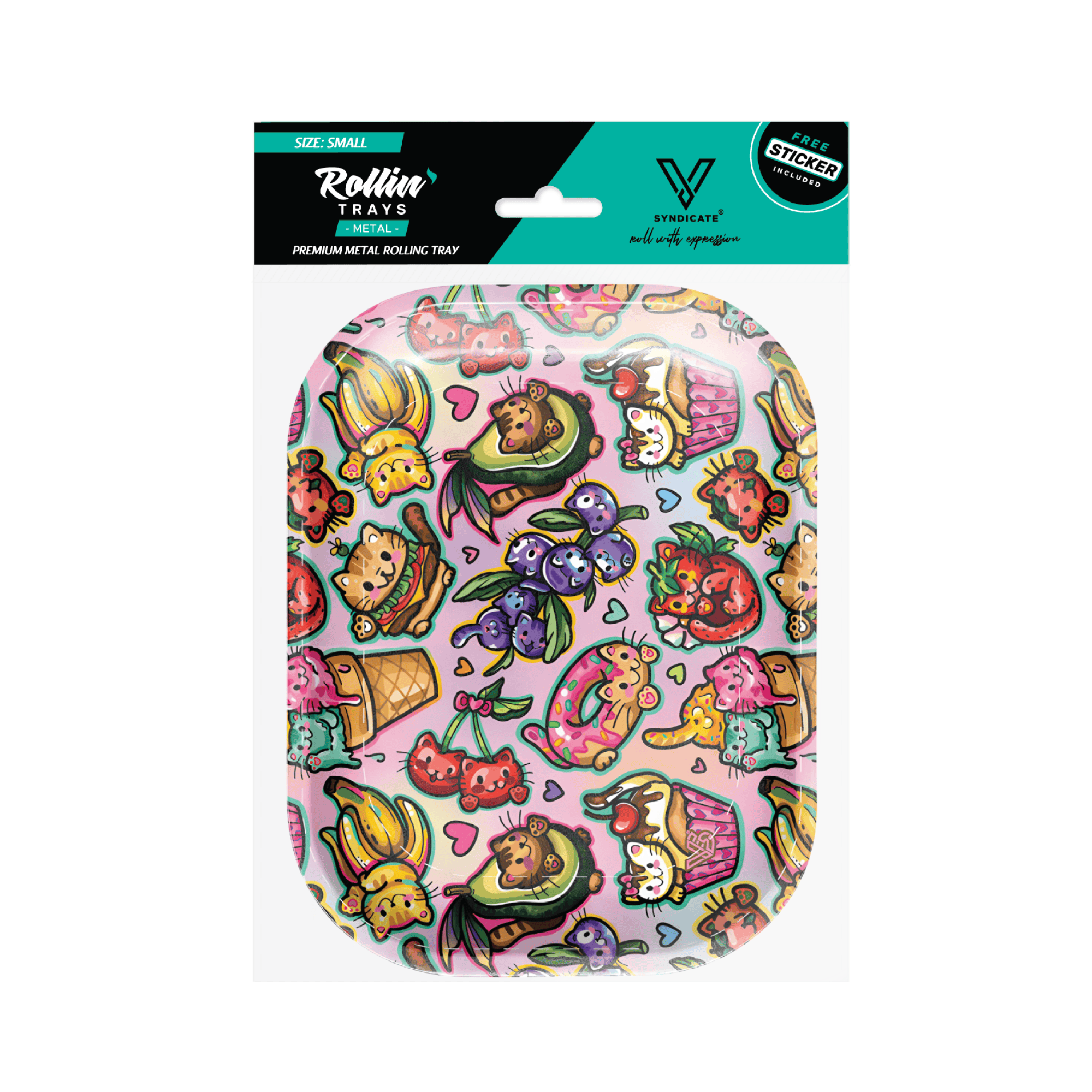 v-syndicate-kibbles-kits-metal-rollin-tray-drehtablett-small image 4