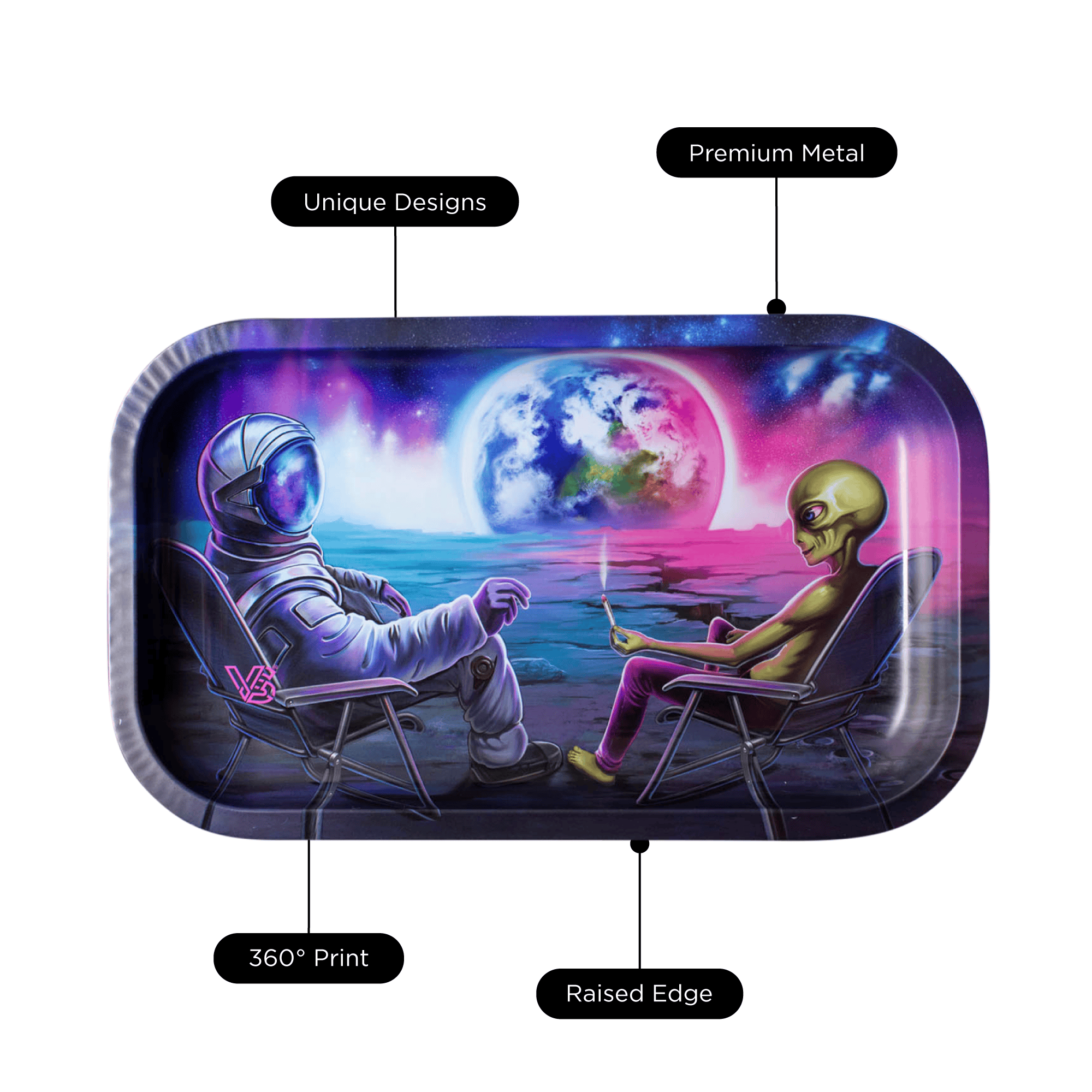 v-syndicate-metal-rollin-tray-blunt-orbit-drehtablett-small-metall image 7